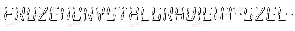 FrozenCrystalGradient-5ZEL字体转换 FrozenCrystalGradient-5ZEL字体转换