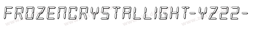 FrozenCrystalLight-yz22字体转换 FrozenCrystalLight-yz22字体转换