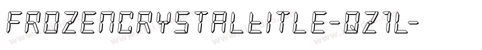 FrozenCrystalTitle-qz1l字体转换 FrozenCrystalTitle-qz1l字体转换
