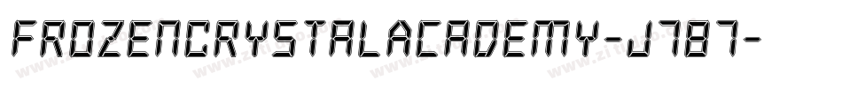 FrozenCrystalAcademy-J787字体转换