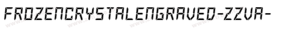 FrozenCrystalEngraved-zzva字体转换 FrozenCrystalEngraved-zzva字体转换