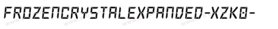 FrozenCrystalExpanded-xzK0字体转换 FrozenCrystalExpanded-xzK0字体转换