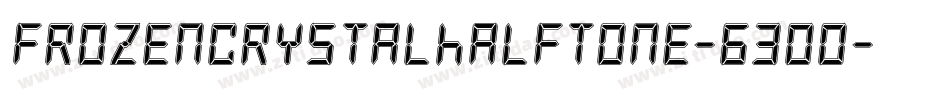 FrozenCrystalHalftone-63Oo字体转换