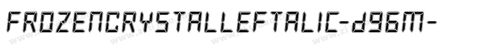 FrozenCrystalLeftalic-D96m字体转换