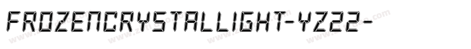 FrozenCrystalLight-yz22字体转换 FrozenCrystalLight-yz22字体转换