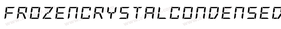 FrozenCrystalCondensed-3EWG字体转换 FrozenCrystalCondensed-3EWG字体转换