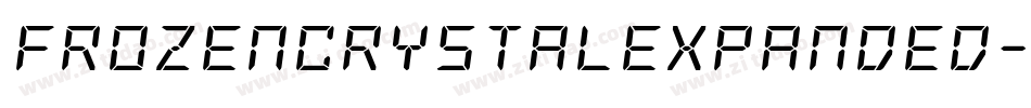 FrozenCrystalExpanded-xzK0字体转换 FrozenCrystalExpanded-xzK0字体转换