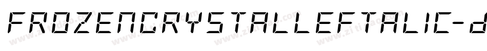 FrozenCrystalLeftalic-D96m字体转换