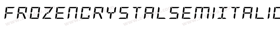 FrozenCrystalSemiItalic-lynZ字体转换