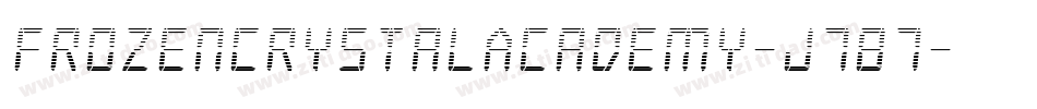 FrozenCrystalAcademy-J787字体转换