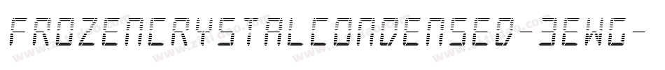 FrozenCrystalCondensed-3EWG字体转换 FrozenCrystalCondensed-3EWG字体转换