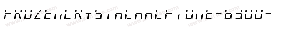 FrozenCrystalHalftone-63Oo字体转换