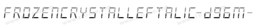 FrozenCrystalLeftalic-D96m字体转换