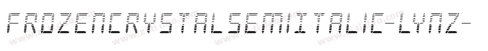 FrozenCrystalSemiItalic-lynZ字体转换