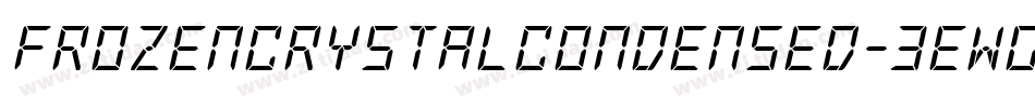 FrozenCrystalCondensed-3EWG字体转换 FrozenCrystalCondensed-3EWG字体转换