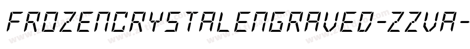 FrozenCrystalEngraved-zzva字体转换 FrozenCrystalEngraved-zzva字体转换
