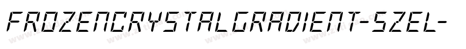 FrozenCrystalGradient-5ZEL字体转换 FrozenCrystalGradient-5ZEL字体转换