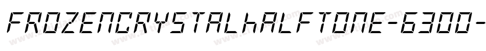 FrozenCrystalHalftone-63Oo字体转换