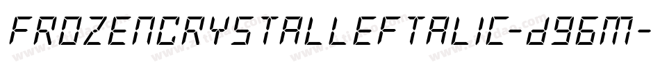FrozenCrystalLeftalic-D96m字体转换