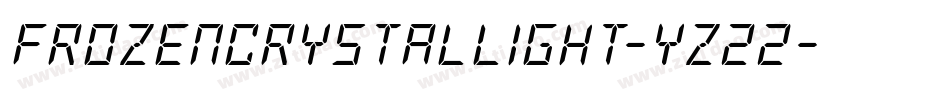 FrozenCrystalLight-yz22字体转换 FrozenCrystalLight-yz22字体转换