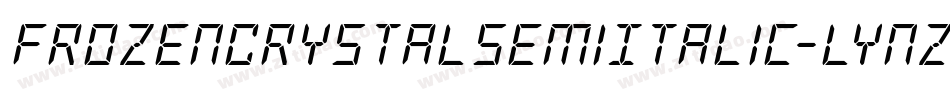 FrozenCrystalSemiItalic-lynZ字体转换