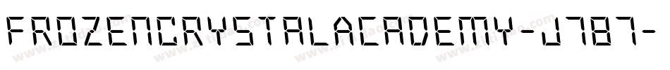 FrozenCrystalAcademy-J787字体转换