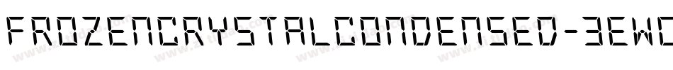 FrozenCrystalCondensed-3EWG字体转换 FrozenCrystalCondensed-3EWG字体转换