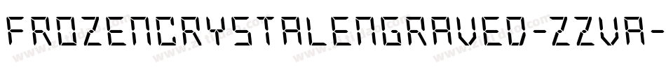 FrozenCrystalEngraved-zzva字体转换 FrozenCrystalEngraved-zzva字体转换
