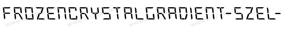 FrozenCrystalGradient-5ZEL字体转换 FrozenCrystalGradient-5ZEL字体转换