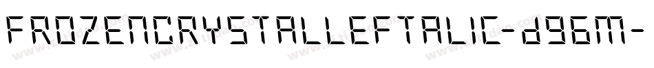FrozenCrystalLeftalic-D96m字体转换