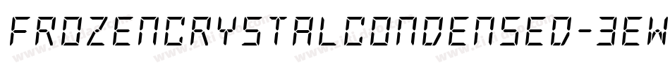 FrozenCrystalCondensed-3EWG字体转换 FrozenCrystalCondensed-3EWG字体转换