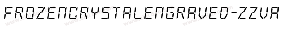 FrozenCrystalEngraved-zzva字体转换 FrozenCrystalEngraved-zzva字体转换