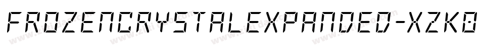FrozenCrystalExpanded-xzK0字体转换 FrozenCrystalExpanded-xzK0字体转换