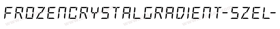 FrozenCrystalGradient-5ZEL字体转换 FrozenCrystalGradient-5ZEL字体转换