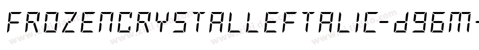 FrozenCrystalLeftalic-D96m字体转换