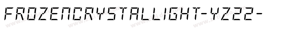 FrozenCrystalLight-yz22字体转换 FrozenCrystalLight-yz22字体转换
