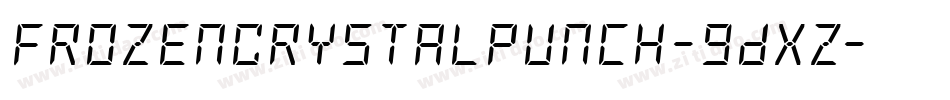 FrozenCrystalPunch-9DxZ字体转换 FrozenCrystalPunch-9DxZ字体转换