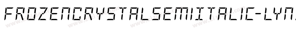 FrozenCrystalSemiItalic-lynZ字体转换
