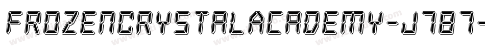 FrozenCrystalAcademy-J787字体转换