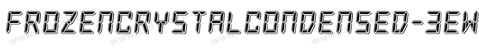FrozenCrystalCondensed-3EWG字体转换 FrozenCrystalCondensed-3EWG字体转换