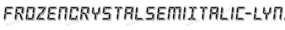 FrozenCrystalSemiItalic-lynZ字体转换