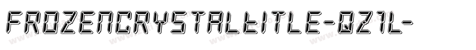 FrozenCrystalTitle-qz1l字体转换 FrozenCrystalTitle-qz1l字体转换