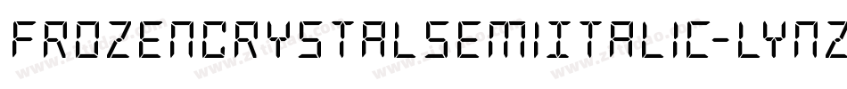 FrozenCrystalSemiItalic-lynZ字体转换