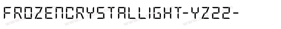 FrozenCrystalLight-yz22字体转换 FrozenCrystalLight-yz22字体转换