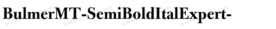 BulmerMT-SemiBoldItalExpert字体转换