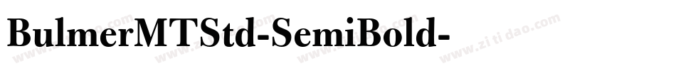 BulmerMTStd-SemiBold字体转换
