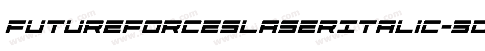 FutureForcesLaserItalic-3Dr3字体转换