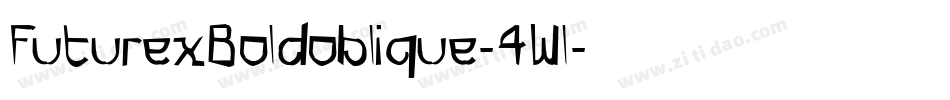 FuturexBoldoblique-4Wl字体转换