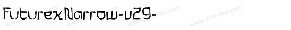 FuturexNarrow-v29字体转换