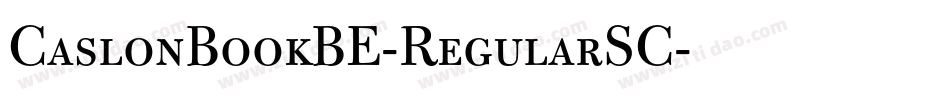 CaslonBookBE-RegularSC字体转换